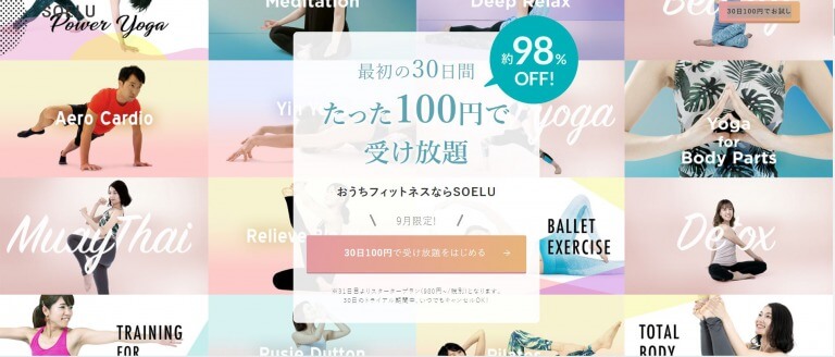 SOELU(ソエル)の「30日間100円トライアル」とは