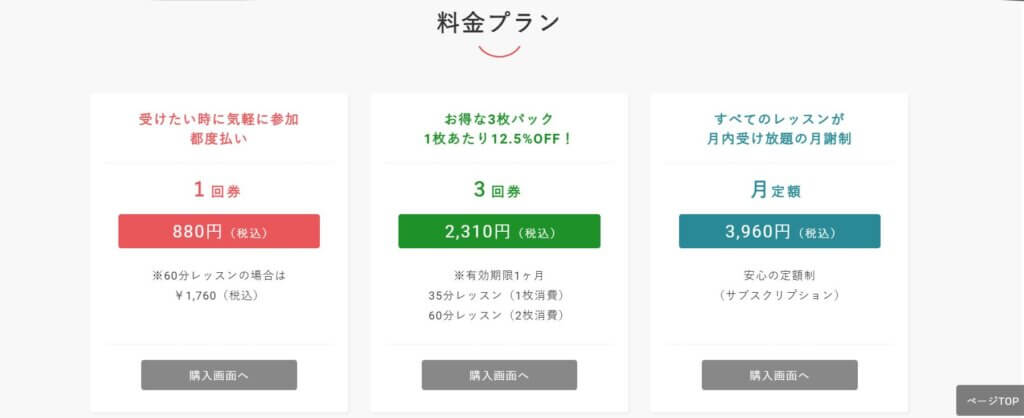 Aimani YOGA(アイマニヨガ)料金