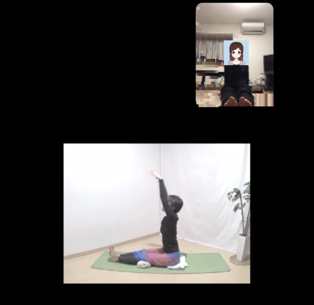 身体の向きを変えて指導